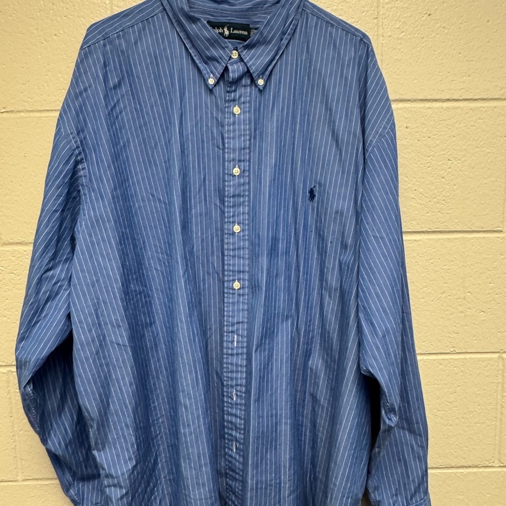 Ralph Lauren Blue Casual Button Down Shirt